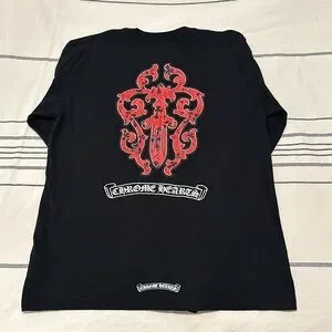 Chrome Hearts | Shirts | Chrome Hearts Flower And Dagger Red And